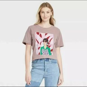 Bijou Karman Medium T Shirt Calder Short Sleeve Graphic Target Light Brown